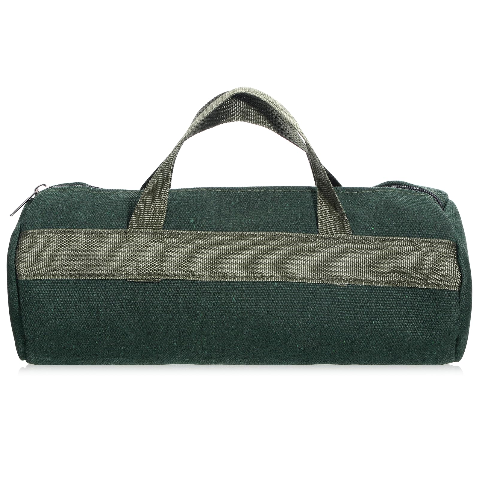 12 Inch Canvas Tool Bag Small Tool Bag Heavy Duty Tools Bags Wide Mouth Power Tools Storage Bags for Electricians Mechanic Storage Wrenches Pliers