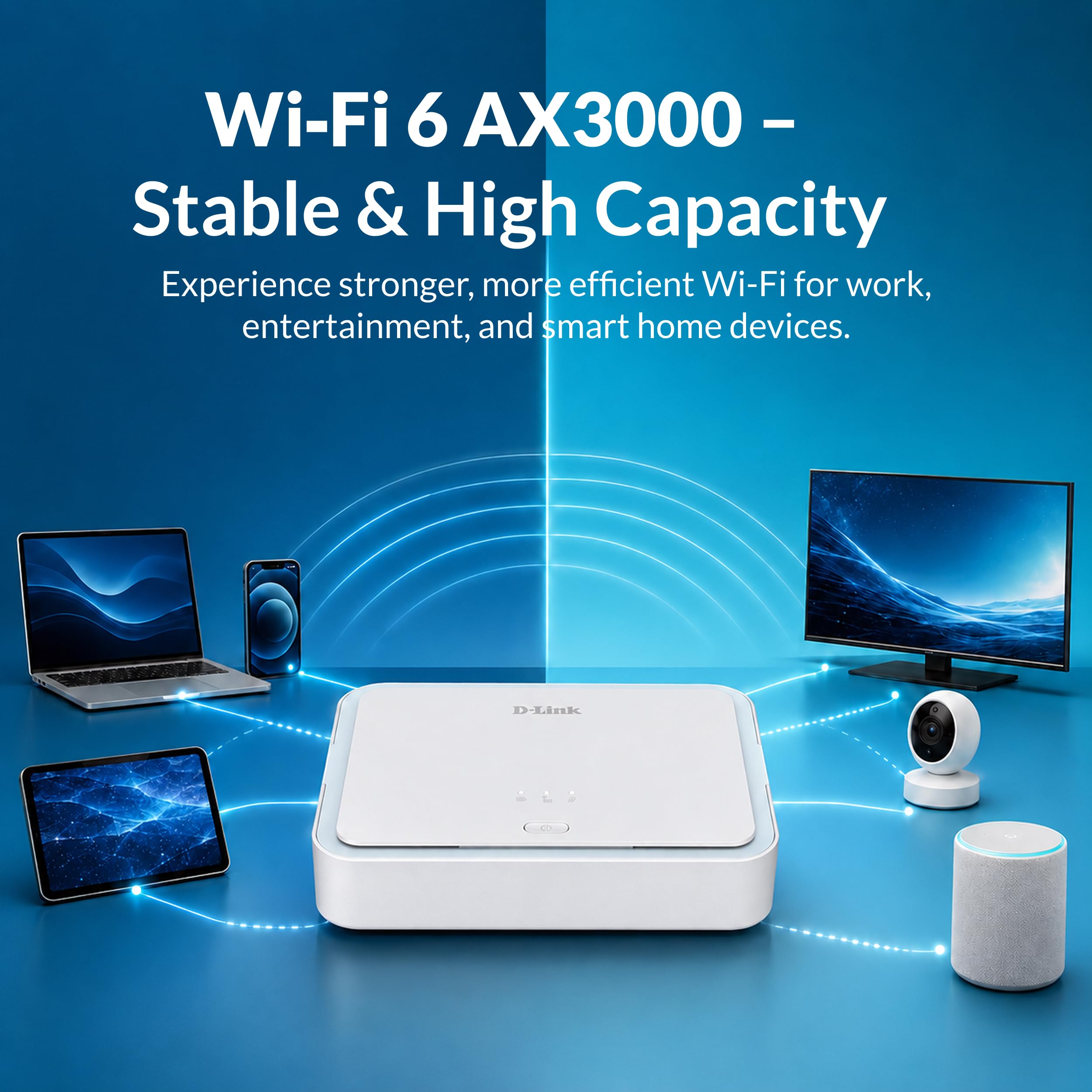D-Link Router podróżny DBR-330-G 5G NR AX3000 Wi-FI 6 (DBR-330-G) - do 4,67 Gb/s, Wi-Fi 6 AX3000, akumulator 5260 mAh, 32 urządzenia, współdzielenie MicroSD, USB-C, przenośny hotspot 5G