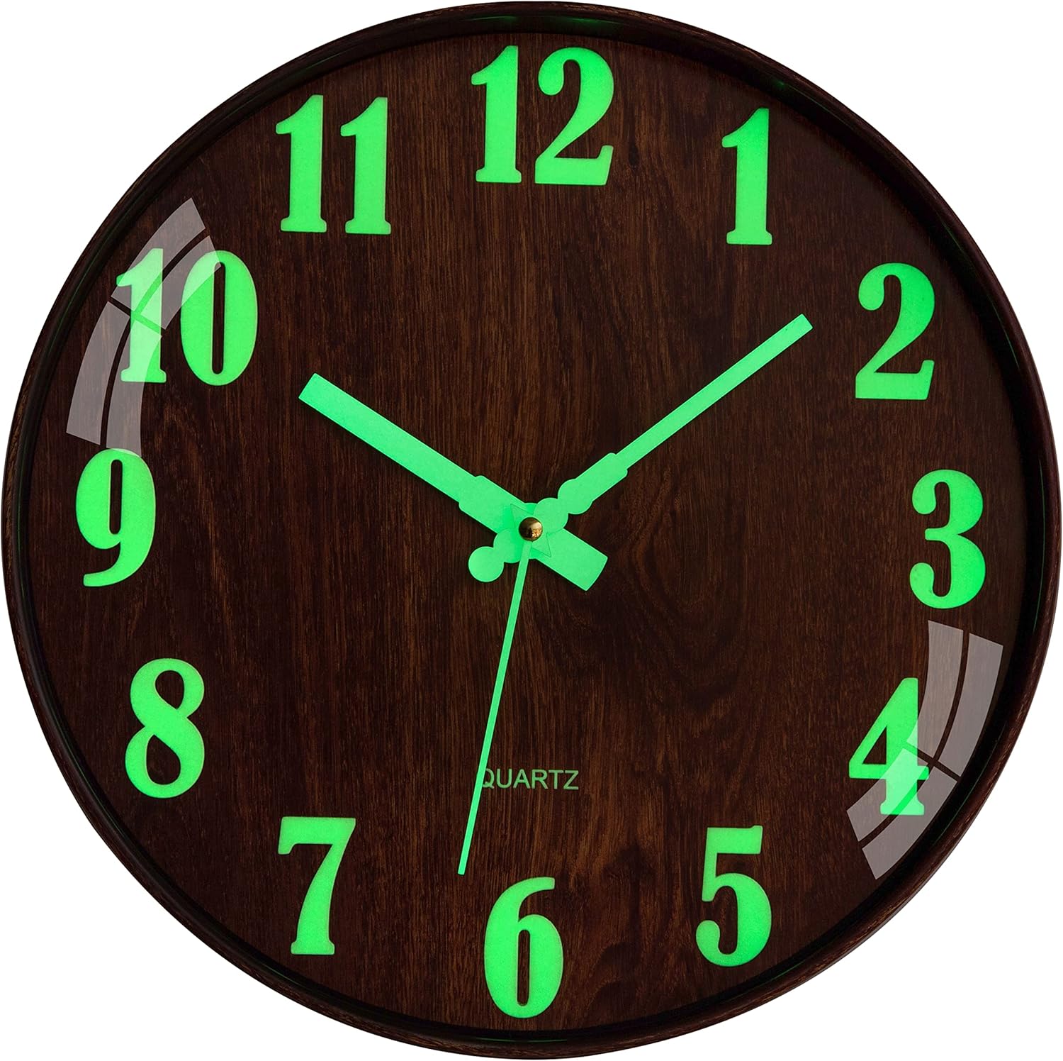 Wall Clock 12 Inch Silent Wall Clocks Battery Operated Glow in The Dark Wall Clock