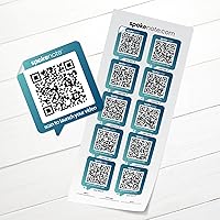 Vista 13 de Adhesivo personalizado para grabación de video Las calcomanías de código QR de Spokenote te permiten añadir videos personalizados, instrucciones a