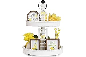 Spring Tiered Tray Decor Set: Perfect for Home