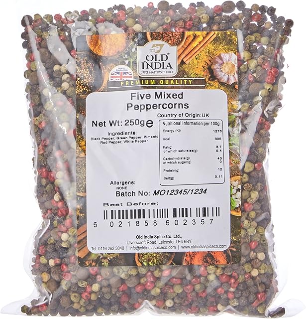 Old India Five Mixed Peppercorns 250g