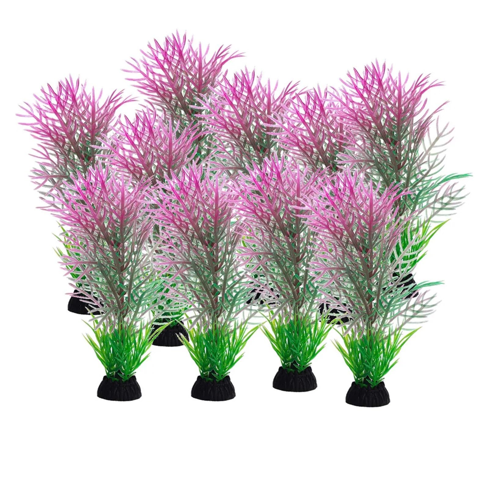 JTKSSCS Aquarium Plants 10PC Fish Tank Simulation Plant Aquarium Artificial Decor Plants Ornament Water Grass Plastic Decoration(Color2)