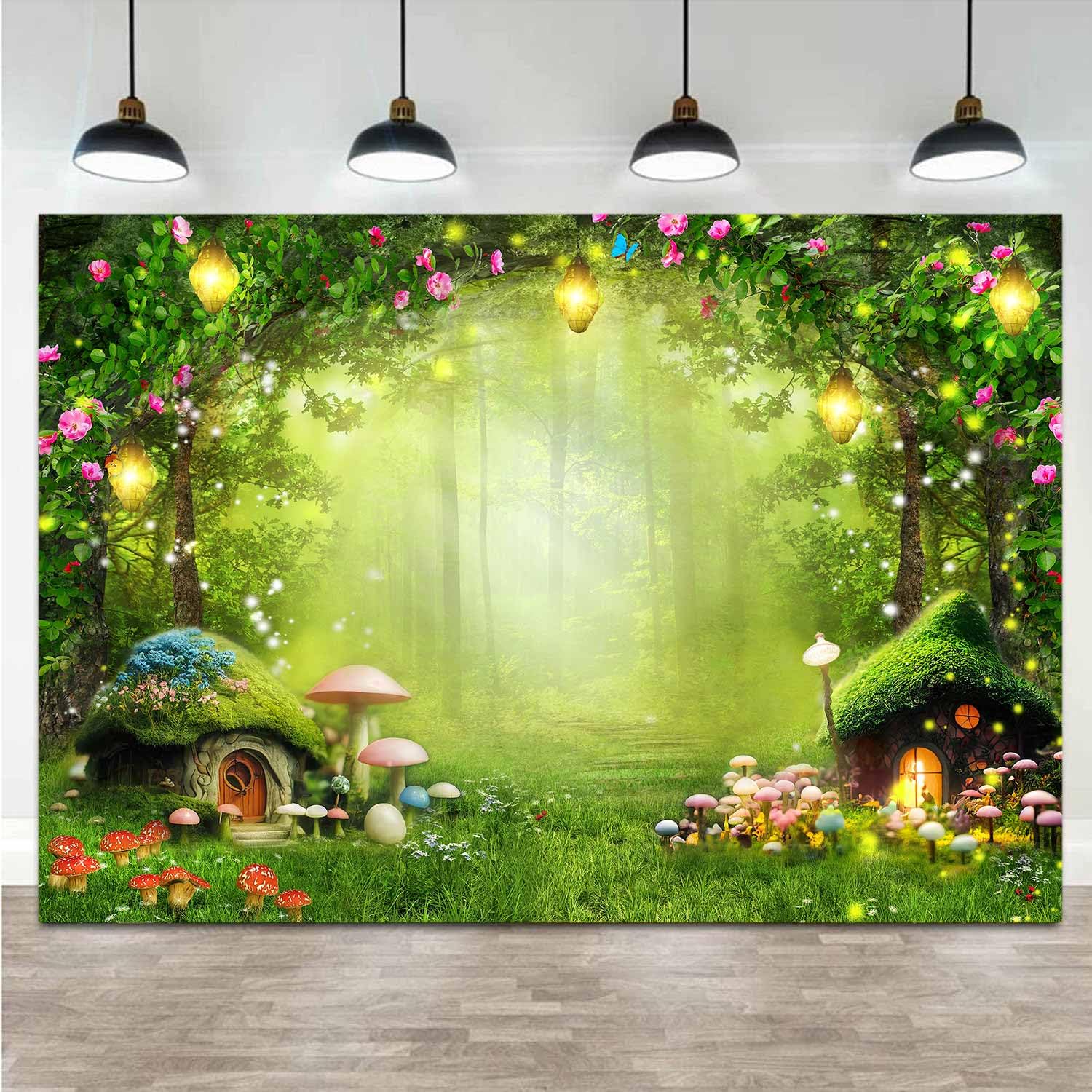 Amazon | 魅惑の森の写真背景、ワンダーランドの背景、女の子 