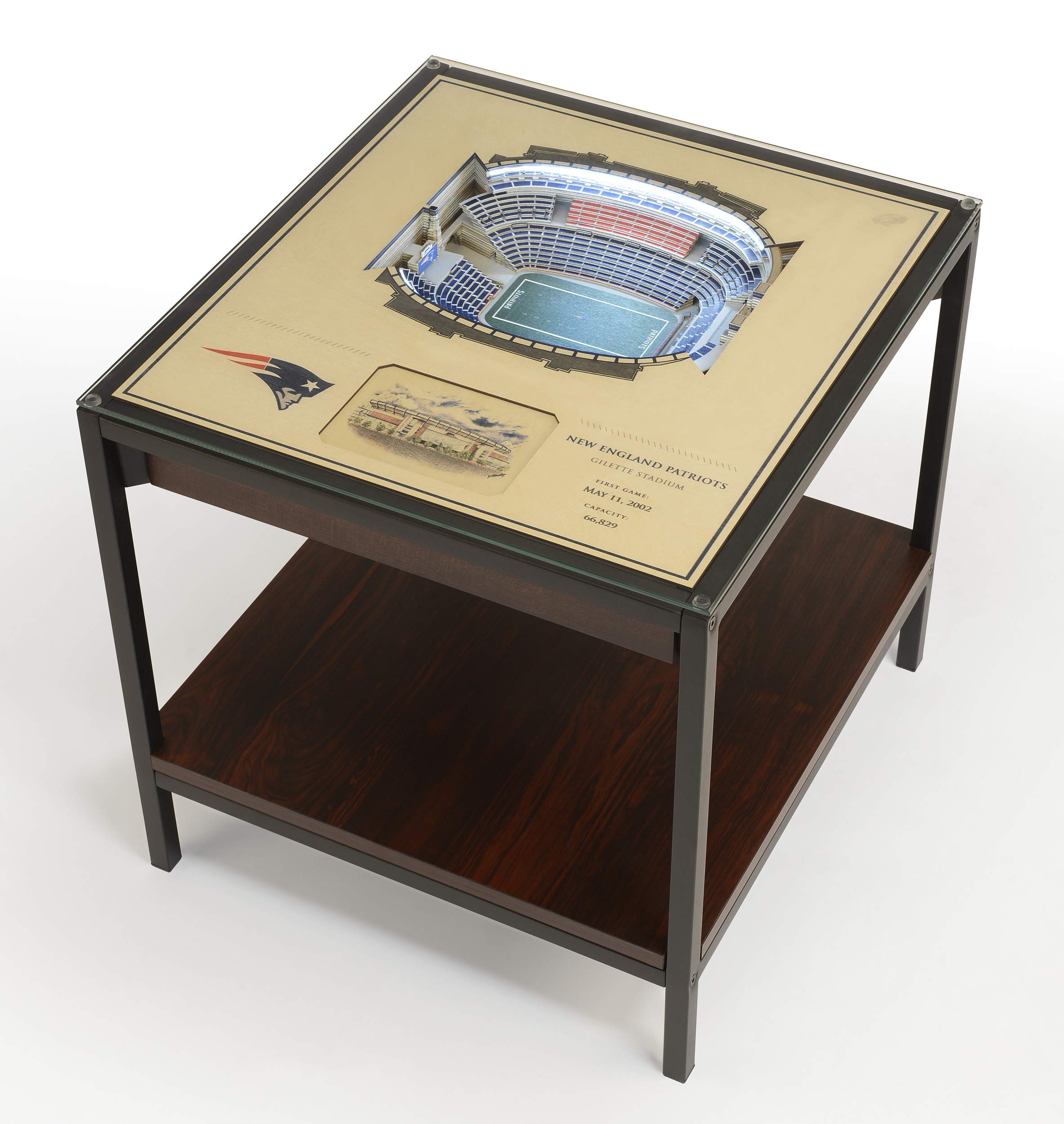 YouTheFan NFL 25-Layer StadiumViews Lighted End Table