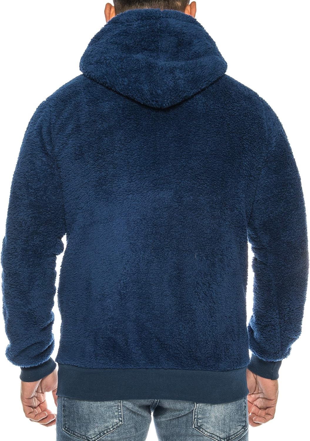 Teddy, giacca in pile da donna con cappuccio, leggera, invernale, con cerniera, con tasca, oversize, in tinta unita, casual, con cappuccio, Colore: rosa., S