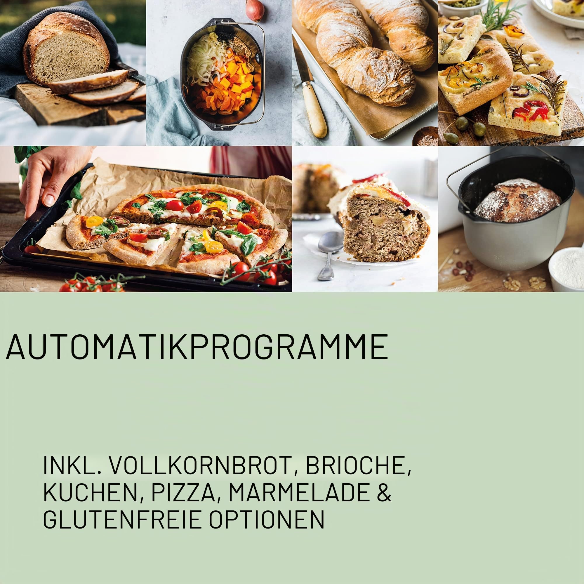 Panasonic SD-ZF2010KXF | Brotbackautomat Croustina, knuspriges Brot, glutenfreies Programm, zwei Temperatursensoren, 18 Programme, 2 Brotstufen, 700 W, schwarz – Version FR