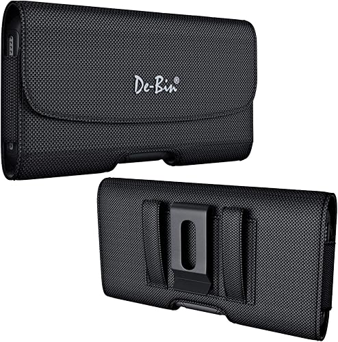 Miniatura 7 de DeBin Funda para Samsung Galaxy s25 s24 s23 s22 s21 s20 s10 s9 J7 J3 A01 A10e s10e J3V funda para cinturón de teléfono celular con clip, bolsa de