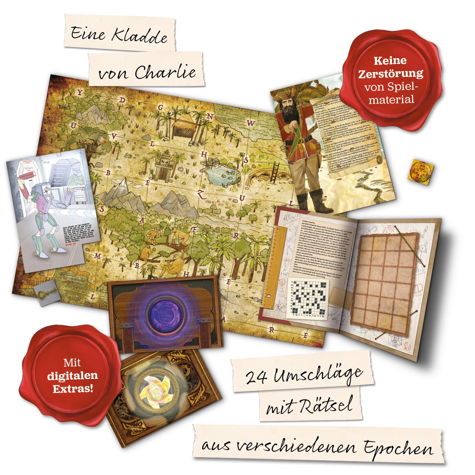 Hidden Games - Rätsel-Adventskalender - Charlies Reise durch die Zeit - EIN Spiel in 24 Episoden mit vielen Rätseln und Spezialeffekten