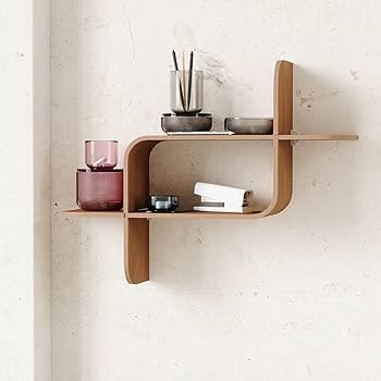 Amazon.com: Umbra Montage Wall Shelf Light Walnut : Home