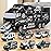 NIPLOOOW Toddler Boys Toys for 3 4 5 6 Years Old, Police Truck Vehicle Toy Set with Play Mat and Die-Cast Toy Car, Transport Carrier Truck for Kids, Birthday Gifts Toys for 3 4 5 6 7 8+ Year Old Boys