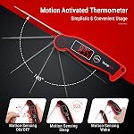 TempPro TP19 Waterproof Digital Meat Thermometer for Grilling with Ambidextrous Backlit & Thermocouple Instant Read Kitchen Cooking Food Thermometer for Oil BBQ Grill Smoker (Previously ThermoPro)