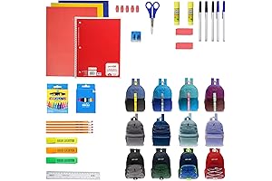 Bulk Backpacks Wholesale 100: Assortment of 17 Inch Backpacks with School Supply Kits
