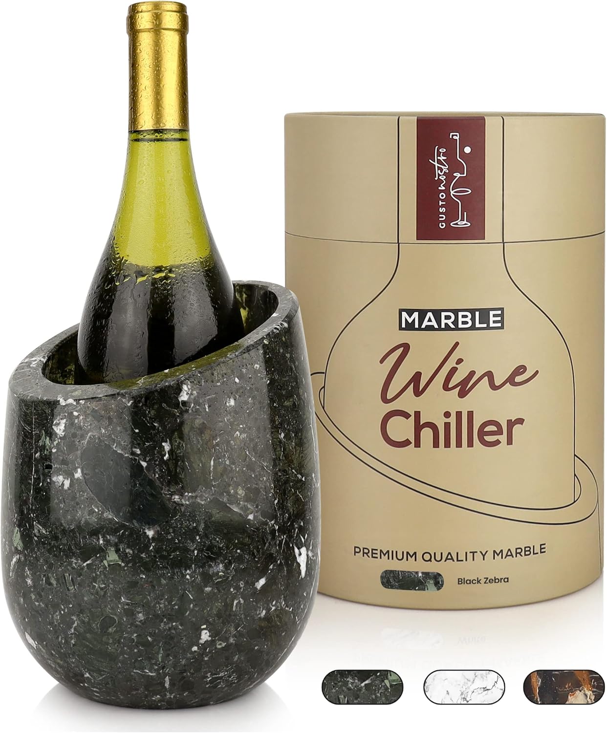 Gusto Nostro Marble Wine Chiller Bucket 750ml Wine Bottle
