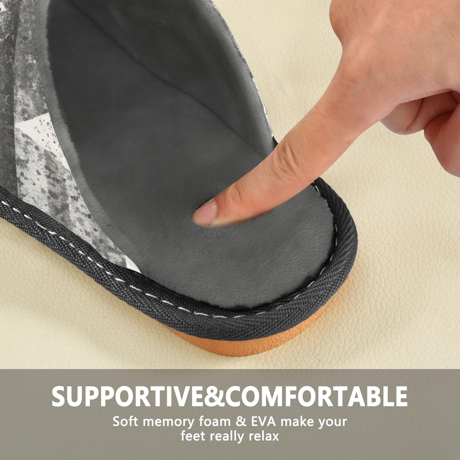 Boho Bohemian Geometric House Slippers – Cozy Fuzzy Slippers for Guests, Washable & Disposable, Perfect for Shoeless Home, Spa & Hotel Use A111056