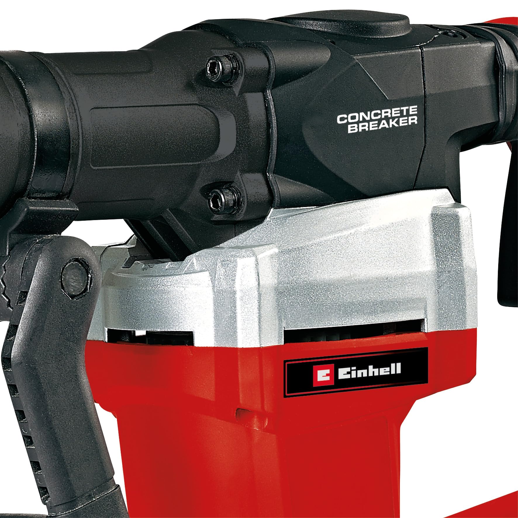 Einhell Martello Demolitore Te-Dh 32, 1500 W, Forza D'Urto 32 J, Mandrino Sds-Max, Impugnatura Principale Antivibrante e Rivestimento Morbido Softgrip, Con Ago E Scalpello Piatto e E Box, Nero, Rosso