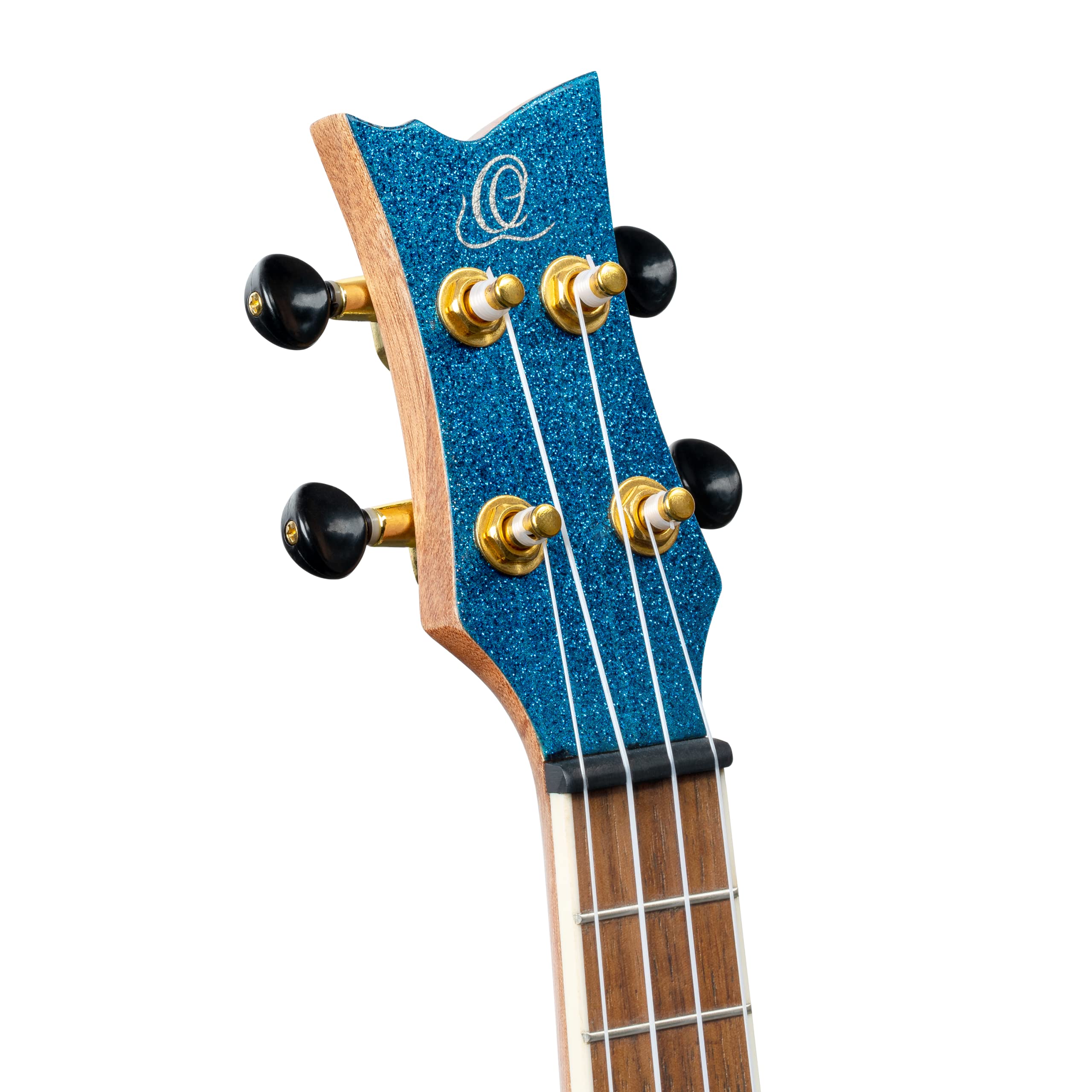 Ortega Guitars Ukulélé Concert Acoustique – Série Element – Housse Incluse – Épicéa, Bleu (RUEL-MBL)