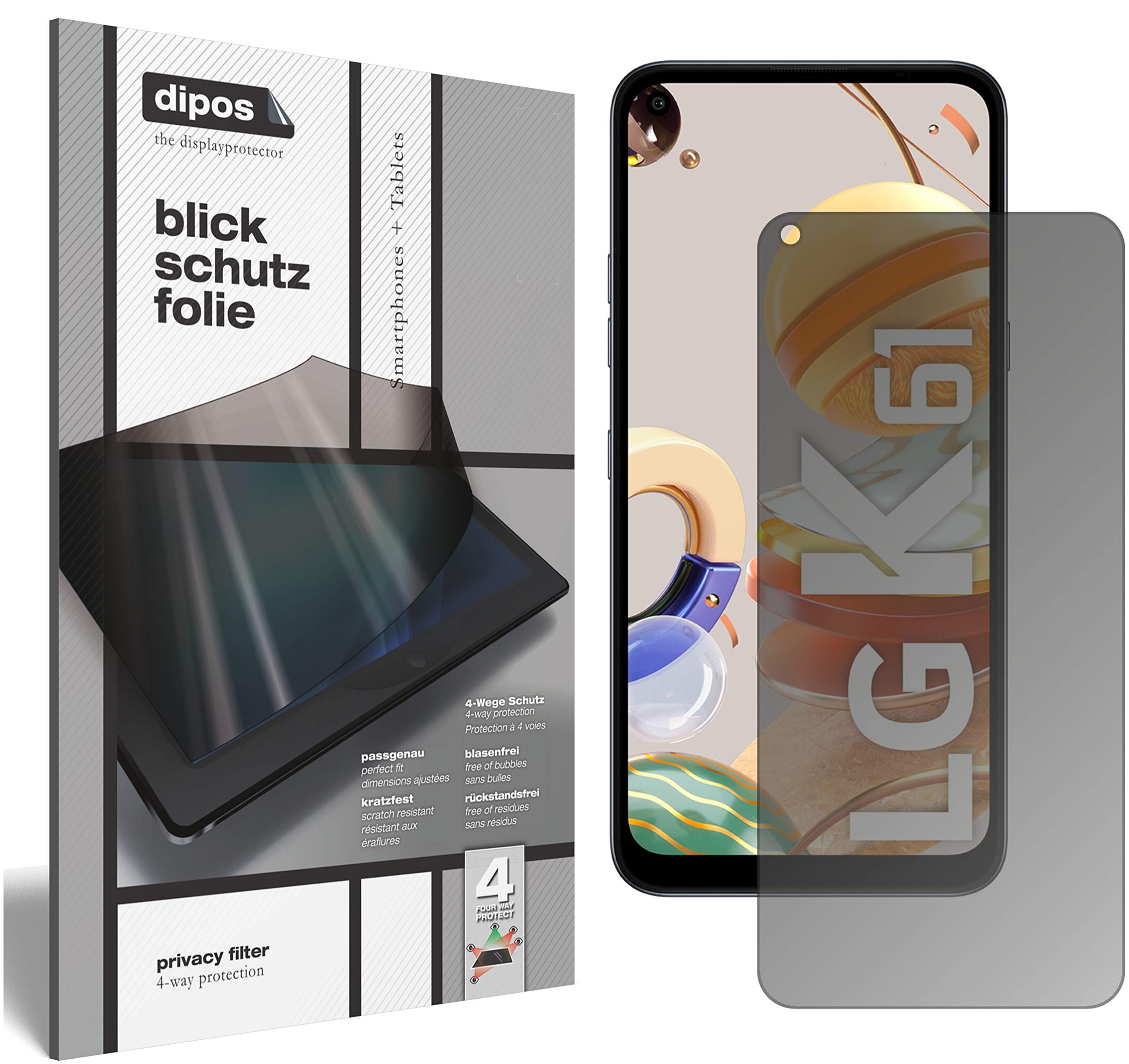 1+1x Pellicola per LG K61 Protettiva Protezione Vetro Flessibile 9H dipos