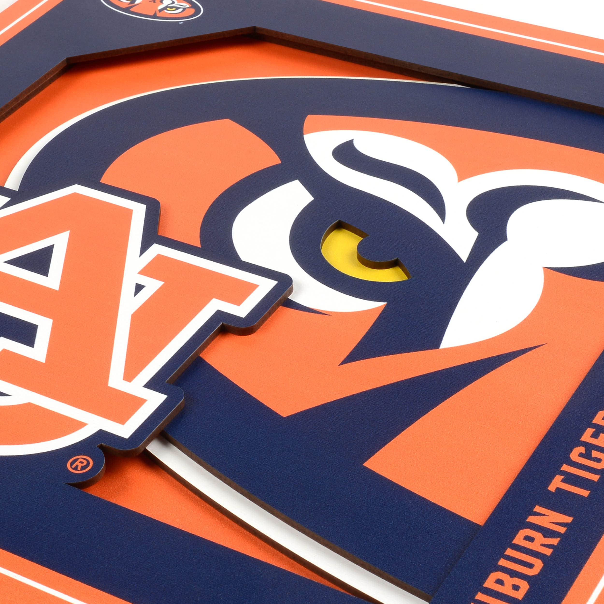 Tapis De Sol Fanmats Auburn Tigers – Look Chromé 3D Pour Attelage