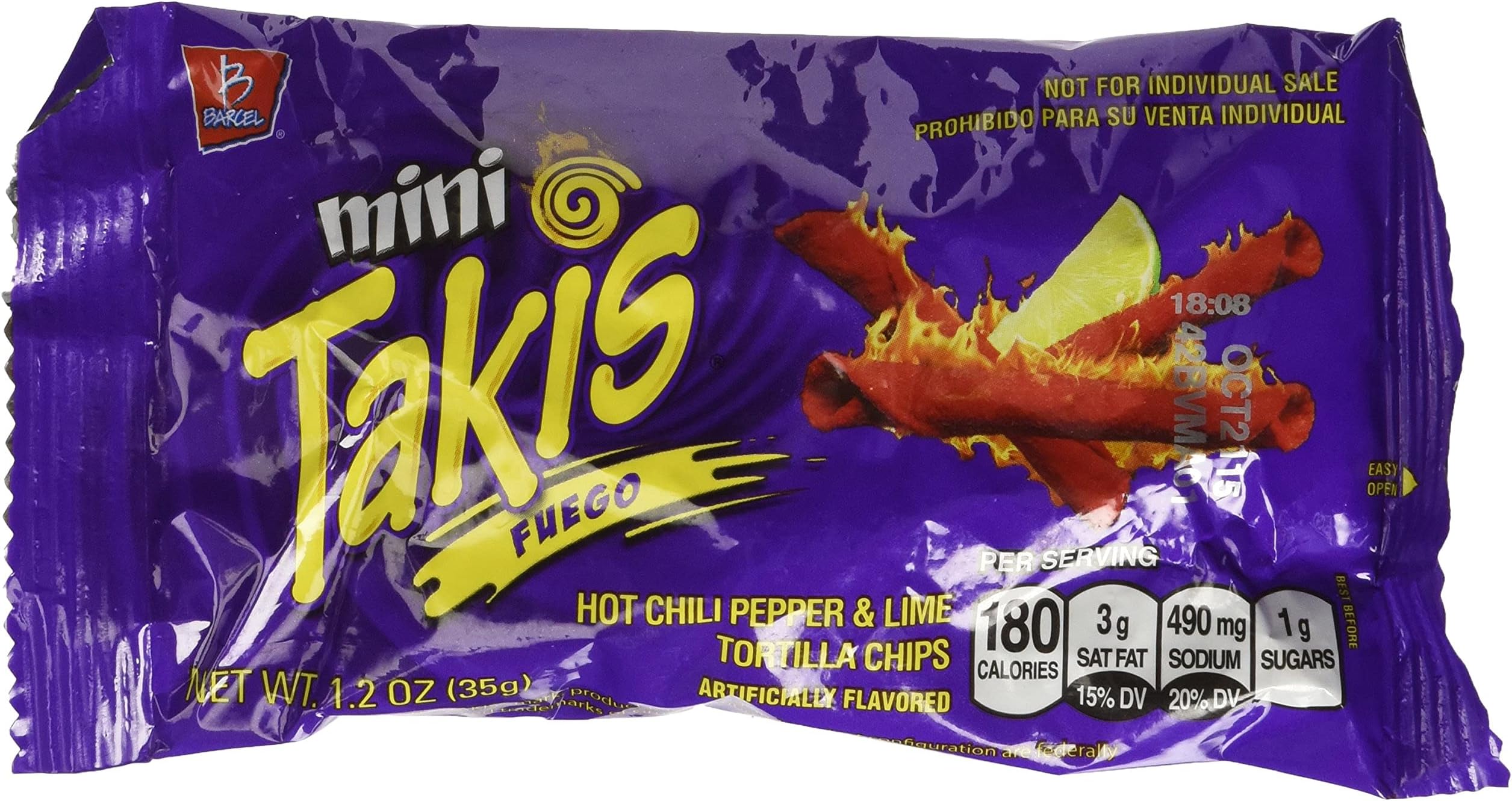 Mini Takis Fuego (9 Bags-1.2oz) - 2 pack