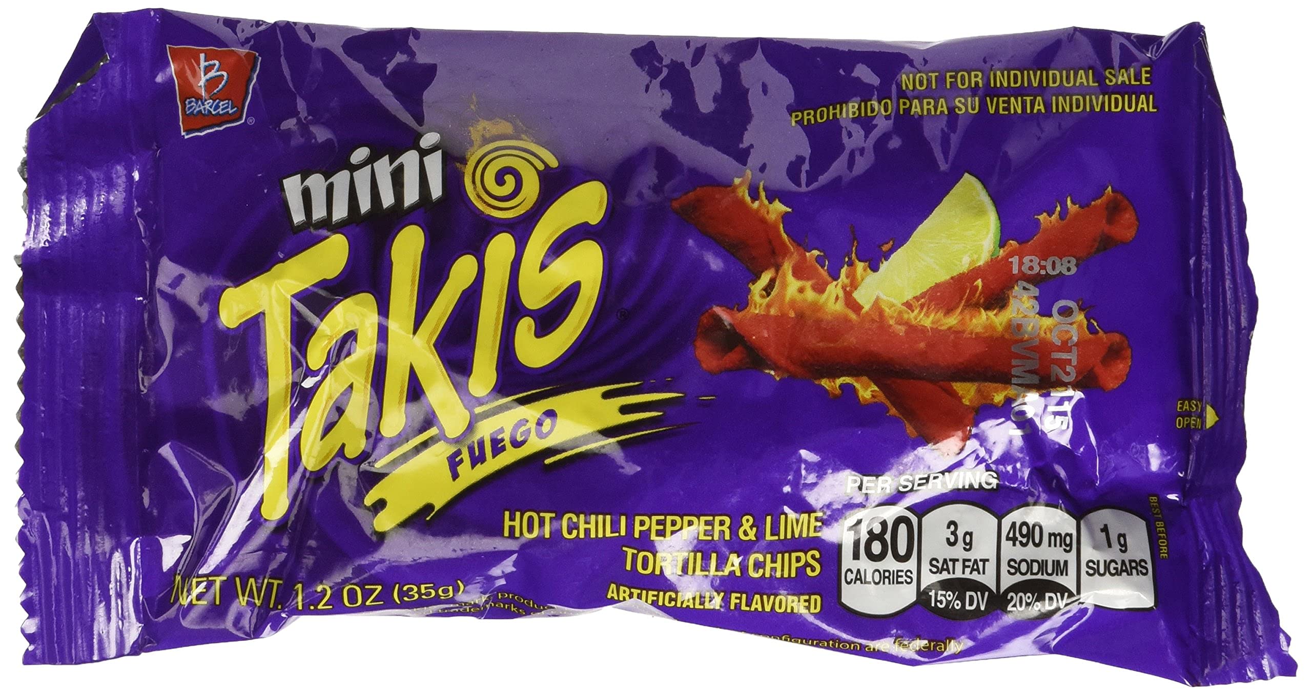 Mini Takis Fuego (9 Bags-1.2oz) - 4 pack