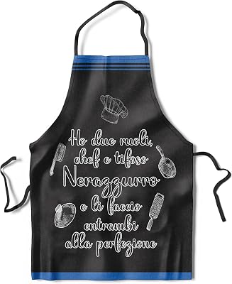 KAÏDENSÏ Idea Regalo Tifoso Calcio Originale – Grembiule da Cucina Divertente Chef – Gadget Idee Regali Divertenti per Tifosi