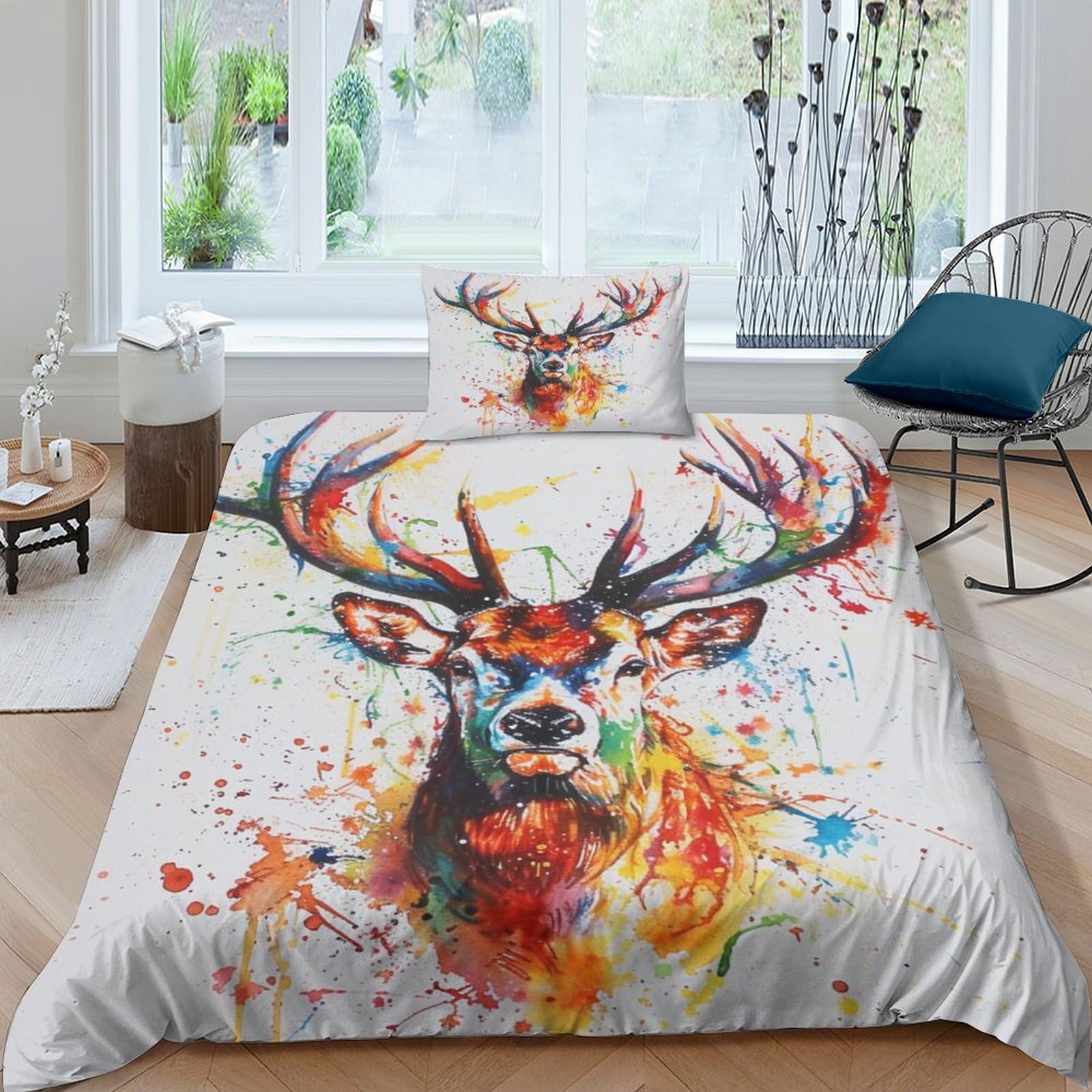 Housse de couette lit simple Sika en microfibre respirante pour une chambre cosy et douce