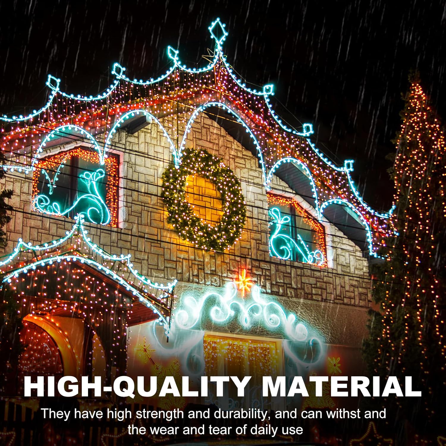 75 Set Light Clips for Govee H705A/B/C/H805 Outdoor Lights with 150 Screws Secure Mounting Brackets for Govee Permanent (H805/H705) Not Compatible Pro Version Outdoor Lights（White） - Image 4