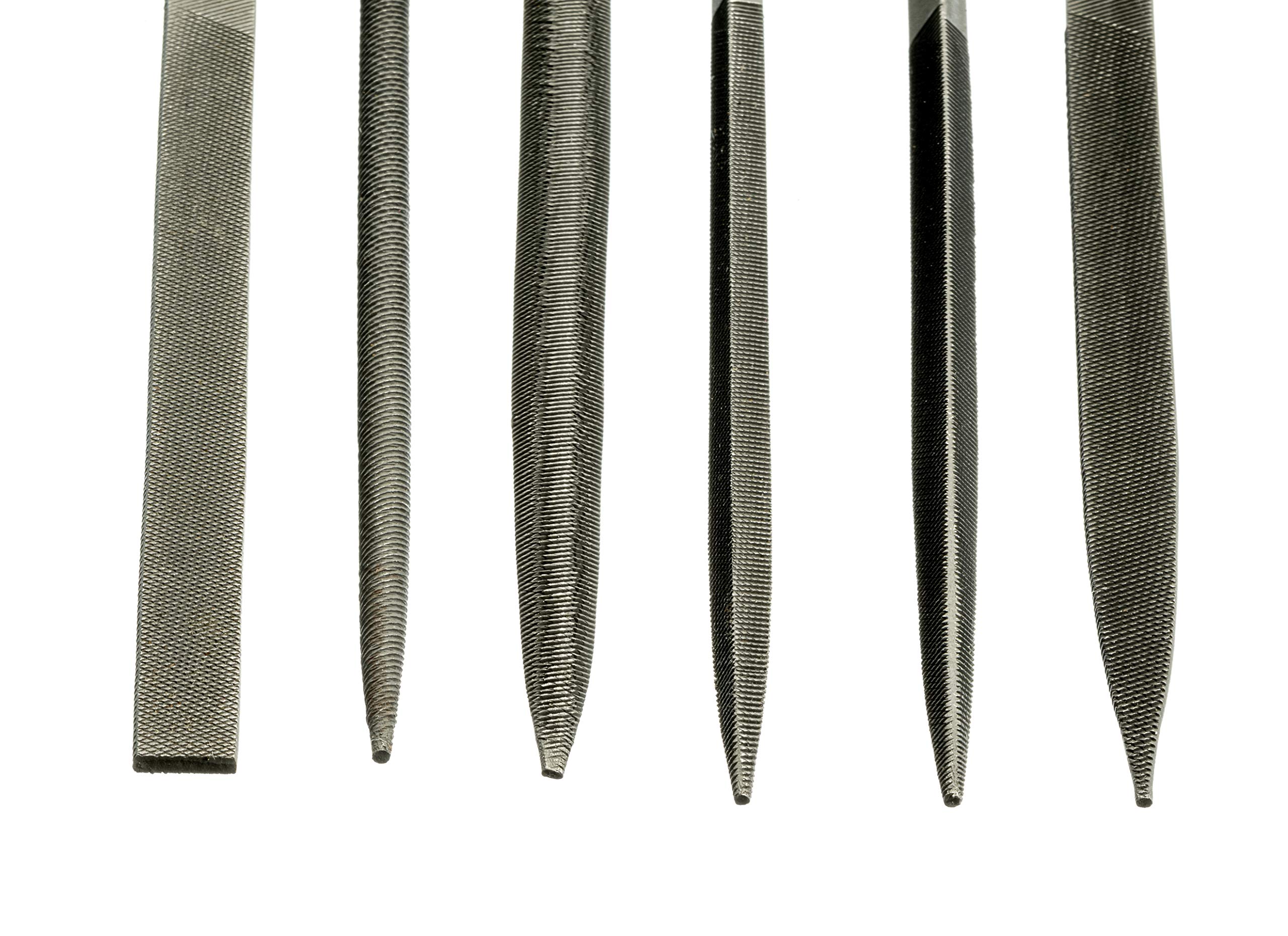 Small File Set 12-Piece Economy Needle File Set - 5.5 Inch Steel Files ...