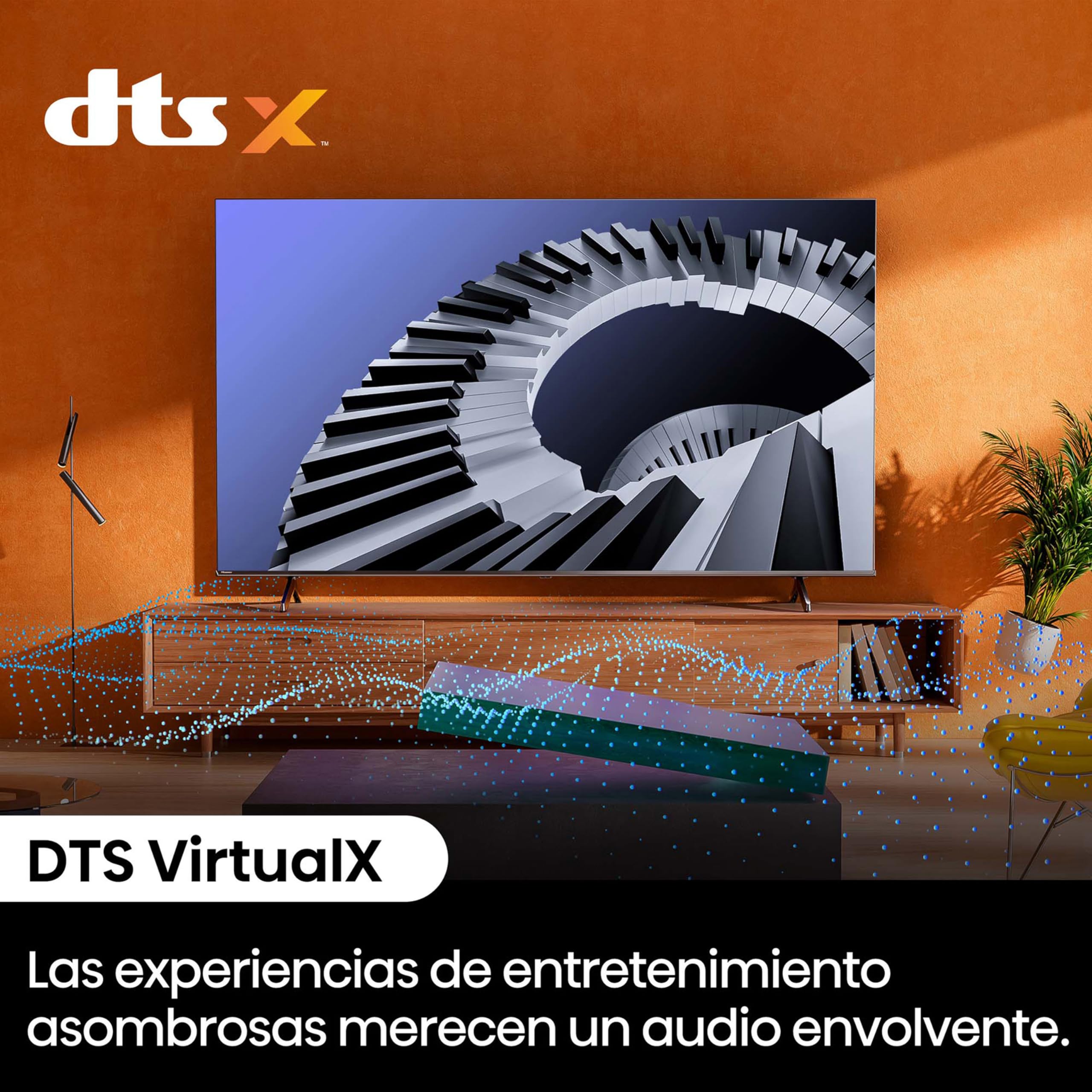 Hisense 43A6N - UHD 4K,VIDAA Smart TV, 43 Pulgadas, Dolby Vision, Modo Juego Plus, DTS Virtual X, Control por Voz televisor, Doble Control de Volumen, Auto ordenación Canales TDT (Nuevo 2024)