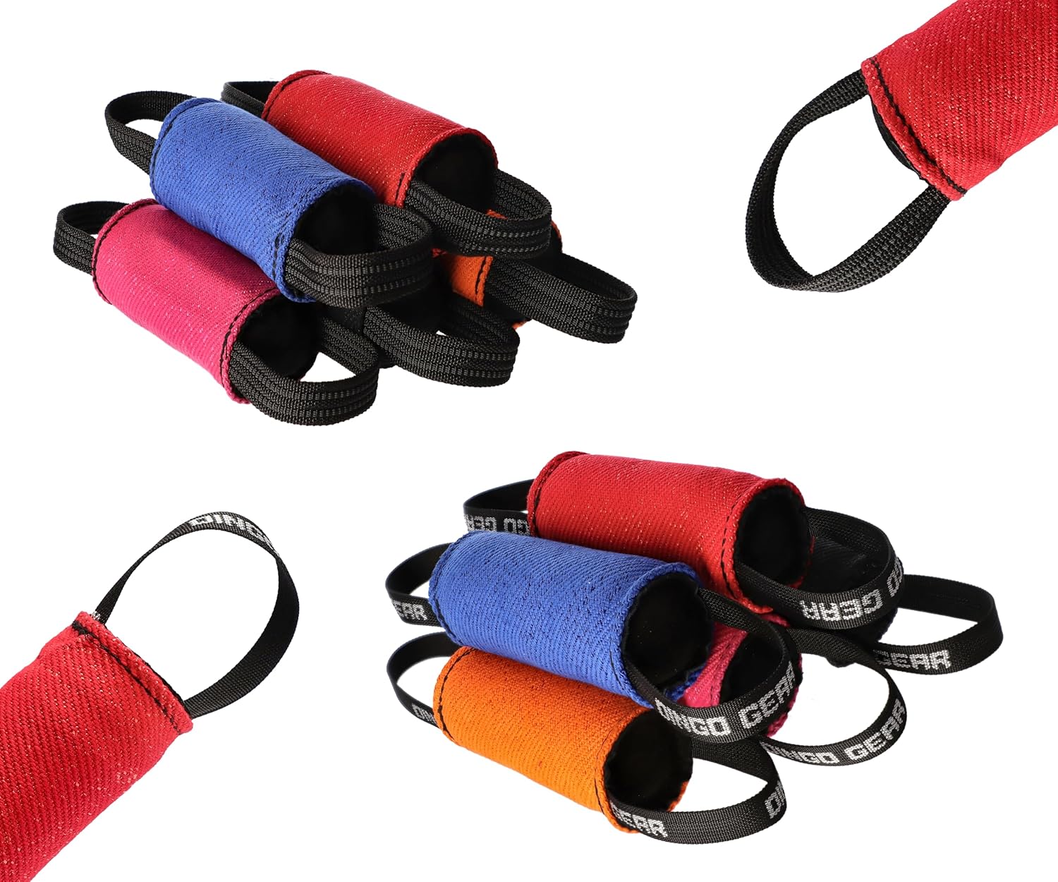 DINGO GEAR WWW.DINGOGEAR.COM 1977 Tug Toy for Strong Dog, Bite Training, IGP, Fun, French Linen (Cylinder)