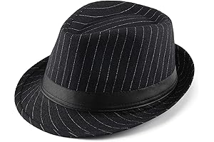 Unisex Classic Manhattan Structured Gangster Trilby Fedora Hat
