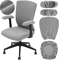Vista 18 de Tallew Juego de 4 Fundas para Silla de Oficina, Fundas Universales Elásticas para Computadora, Fundas Protectoras Estirasbles para Asiento de Silla