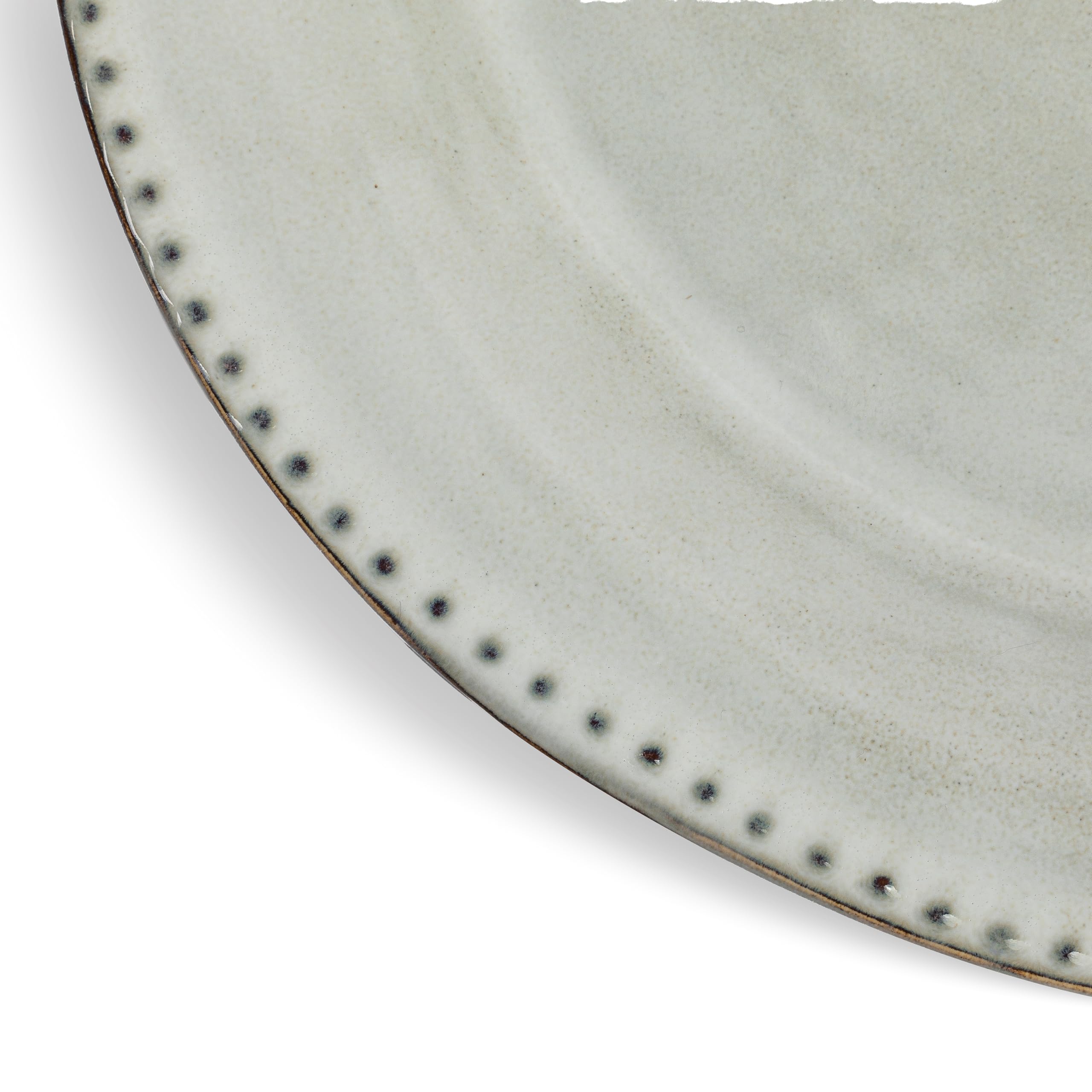 Vidi Piatto Platos de Cena Juego de 6 - Ø27,5 cm – Juego de platos de 6 piezas – Plato de desayuno – Vajilla para 6 personas - Blanco perla