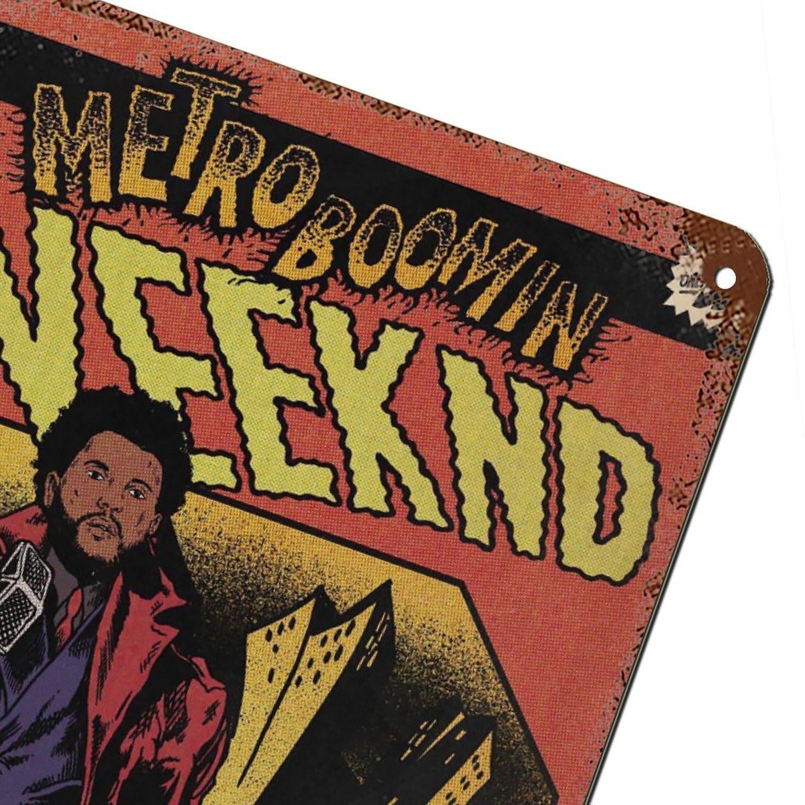 NTRECS Metro Boomin Heroes & Villains (weeknd) Comic Poster Tin 