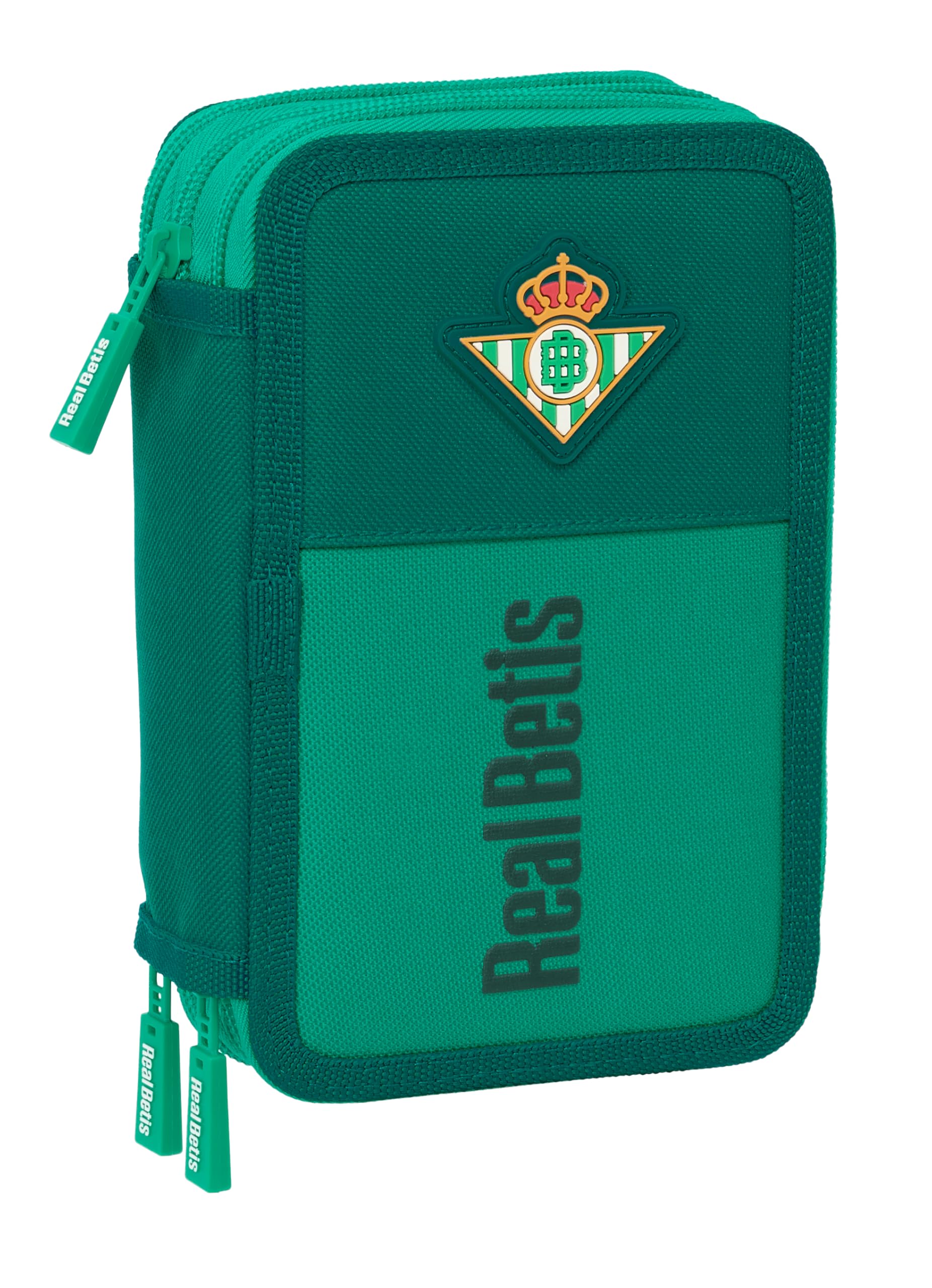 Safta Real Betis BALOMPIÉ – School Pencil Case with 37 Tools Included, Children's Pencil Case, Child, Ideal for Children from 5 to 14 Years, Comfortable and Versatile, Quality and Resistance, 12.5 x