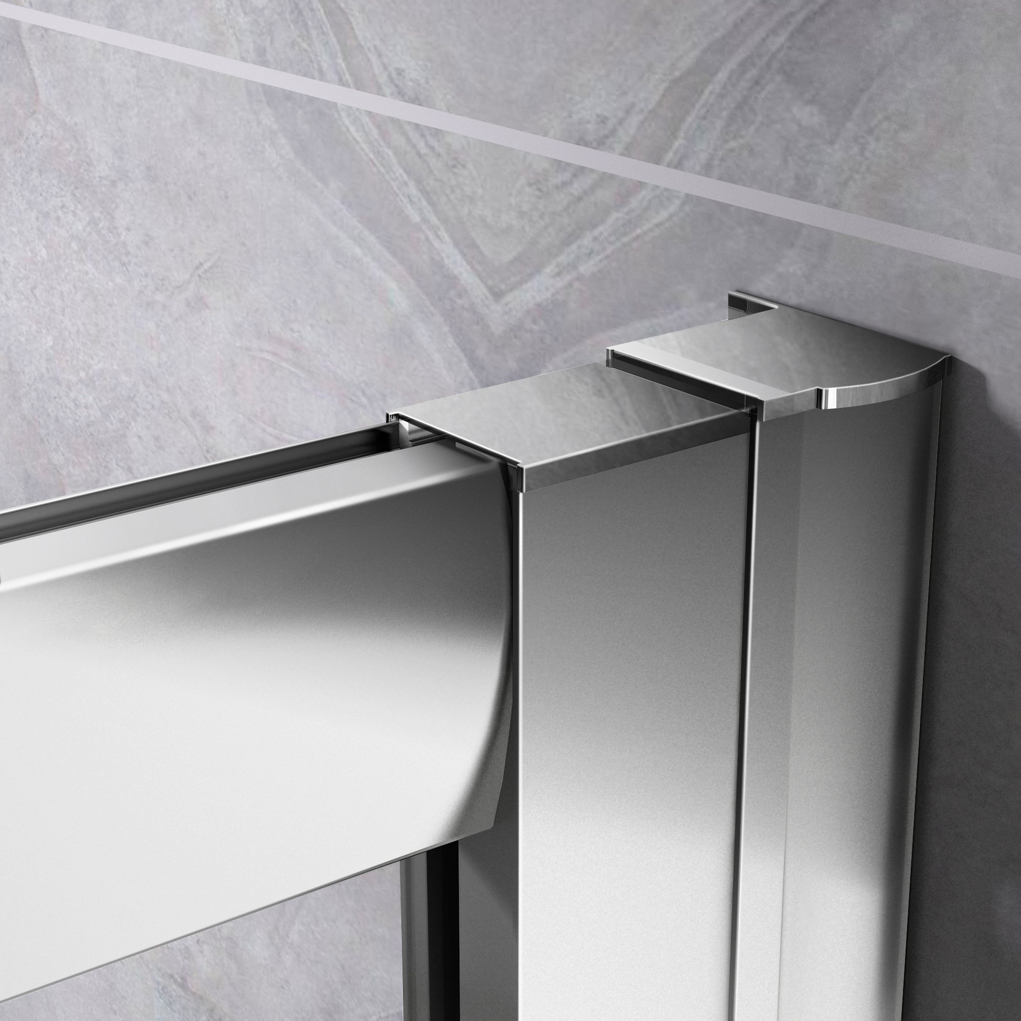 90X90X195cm Porte coulissante Paroi de douche accès d'angle cabine de douche verre anticalcaire