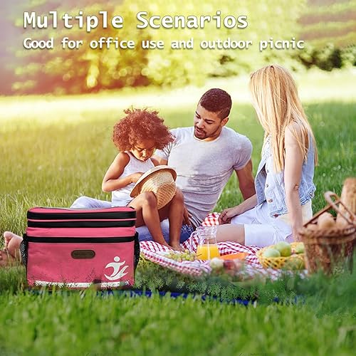 Miniatura 9 de Bike Handlebar Bag Bike Basket Front Bag Waterproof with Touch Screen Phone Holder, Bike Bicycle Basket Insulated Cooler Lunch Bag