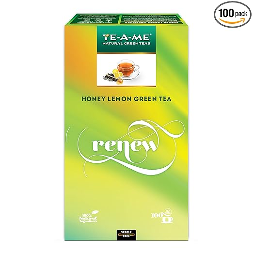 Honey Lemon Green Tea, 100 Tea Bags | Honey Lemon Green tea bags 100 pcs | Honey Lemon Green Tea | Honey Lemon Green Tea 100 Tea Bag Pack