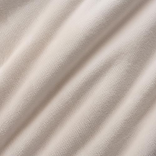 Miniatura 8 de Berkshire Blanket - Manta de forro polar sherpa, cálida y suave, manta reversible Loftmink para cama, sofá y viajes, color crema, 90 x 90 pulgadas
