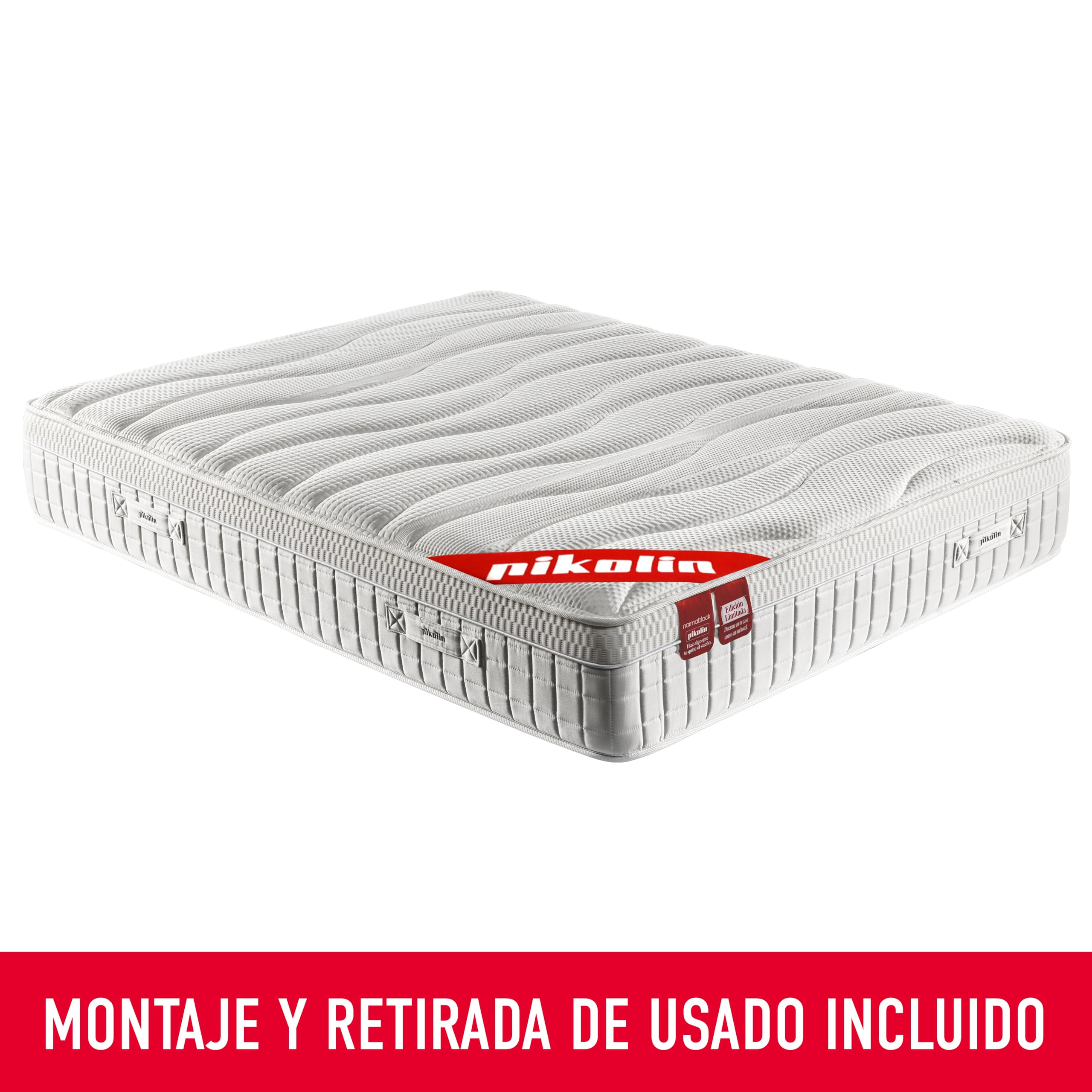 PIKOLIN Colchón Sostenible Muelles Confort Hotel Cinco Estrellas | 29 cm | Edición Limitada 75 Aniversario | Firmeza Progresiva | Retirada de Usado Incluida | Protección Triple Barrera | 135x190