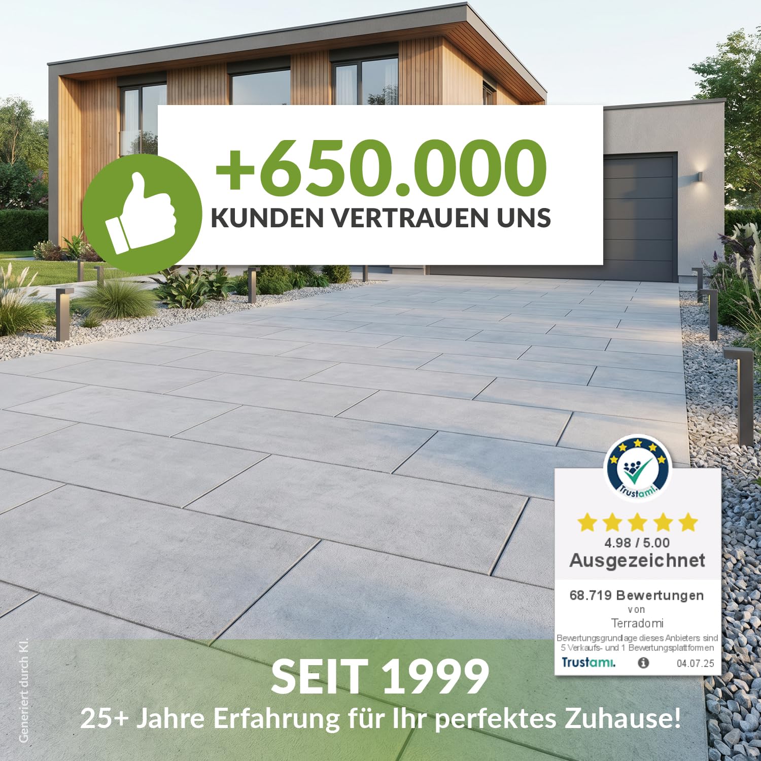 TerraDomi Bio Rusche AF 3 L | Grundstoff Acetum | Unkrautvernichter extra stark zur Anwendung auf Plätzen, Wegen, Auffahrten und Gehwegen | ohne Glyphosat