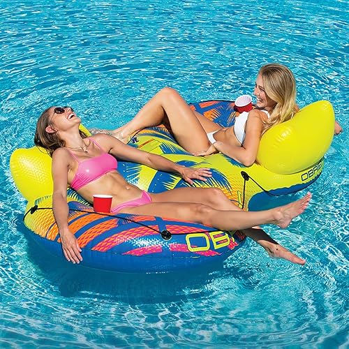 Miniatura 4 de O'Brien Deluxe Double Rider - Flotador doble para dos personas, grande