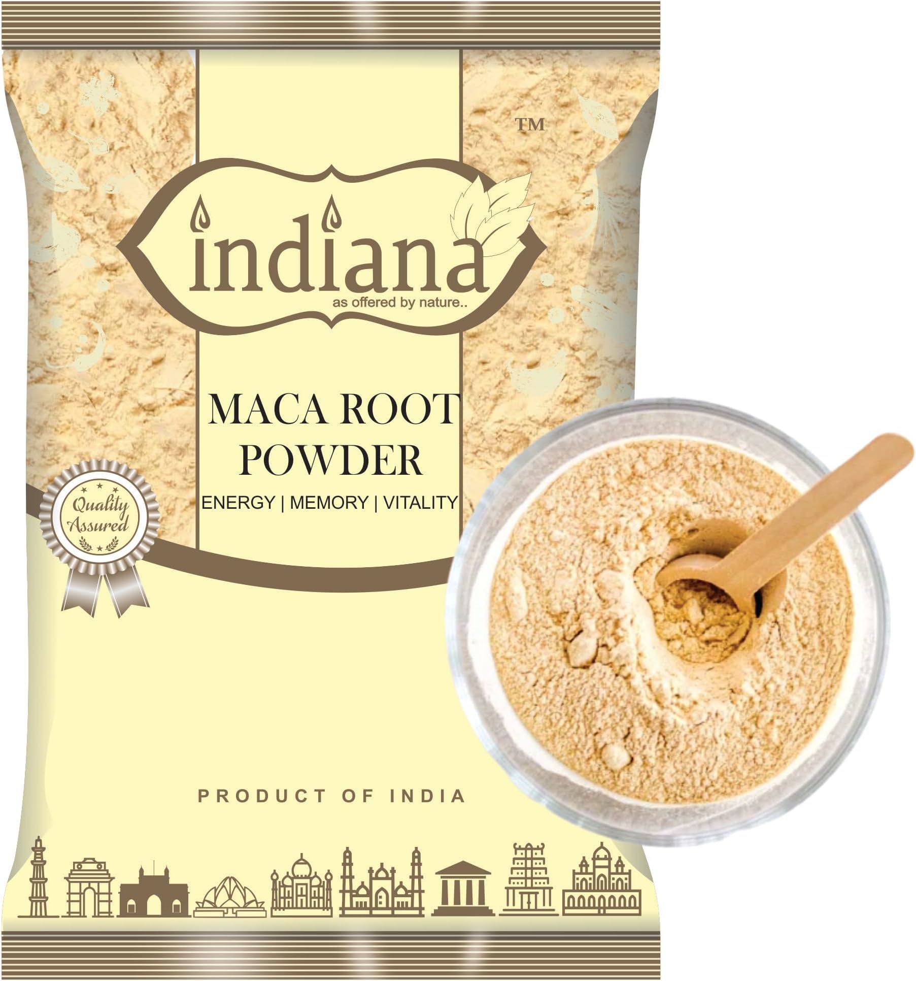 Indiana Maca Root Powder | Gluten Free | Helps In Stamina & Muscle Mass | Boost Energy | Reduce Stress (100g)