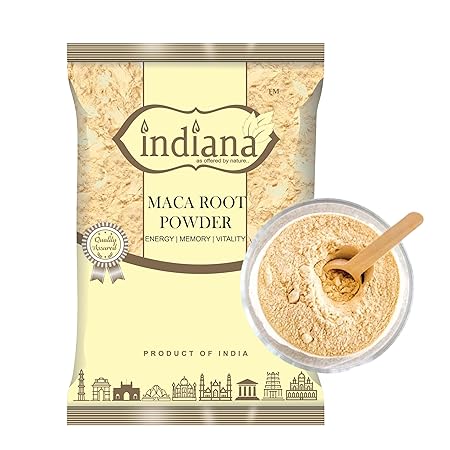 Indiana Maca Root Powder | Gluten Free | Helps Increase Stamina & Muscle Mass | Boost Energy & Immunity| Reduce Stress (100gm)