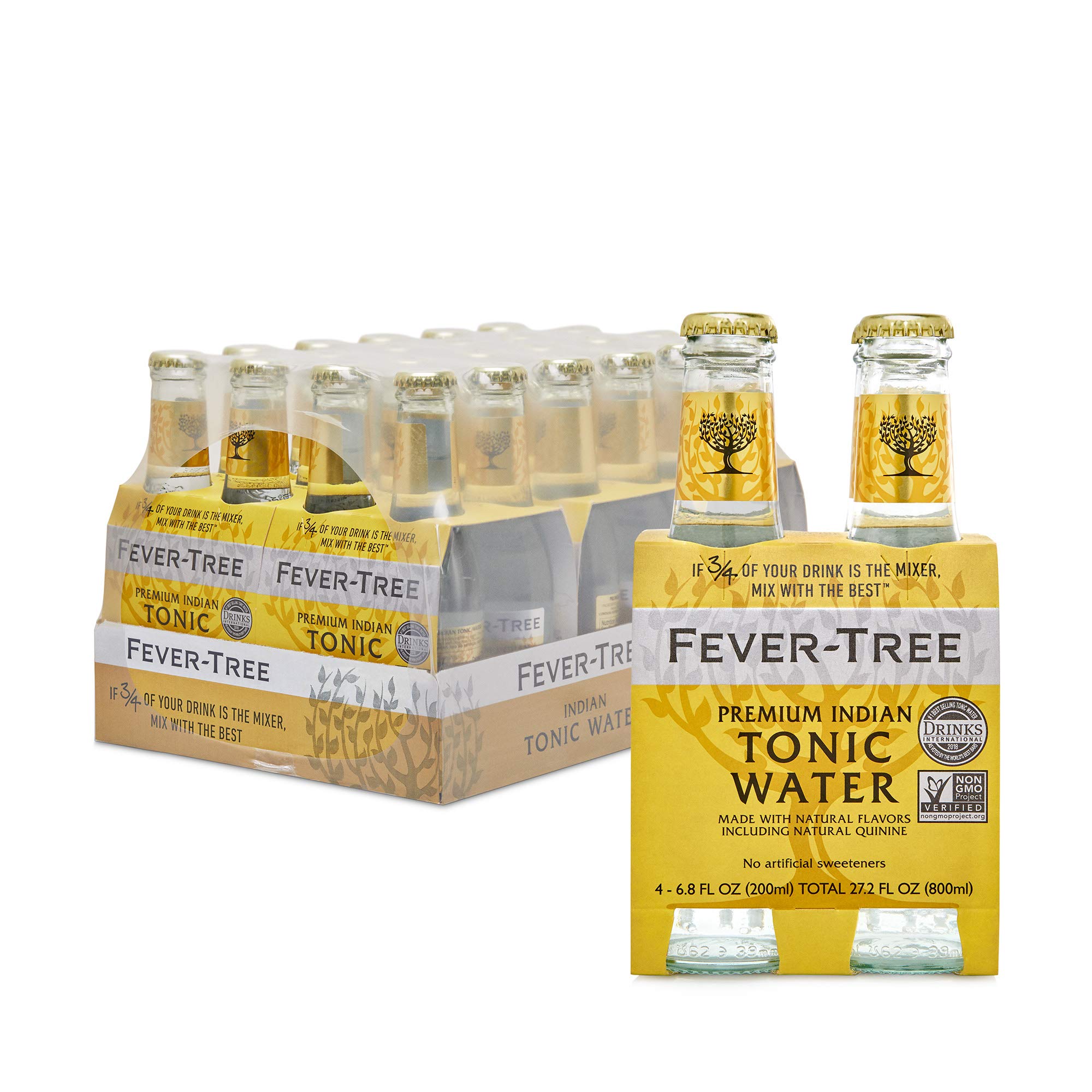 FeverTree Premium Tonic Water, Indian, 163.2 Fl Oz (Pack of 24) Buy
