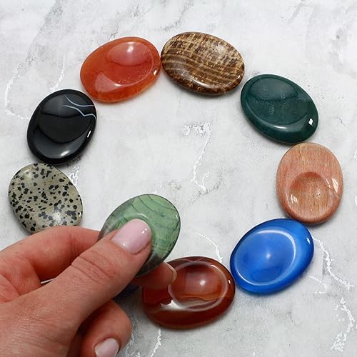 Miniatura 3 de CrystalAge Piedra de pulgar de calcita naranja