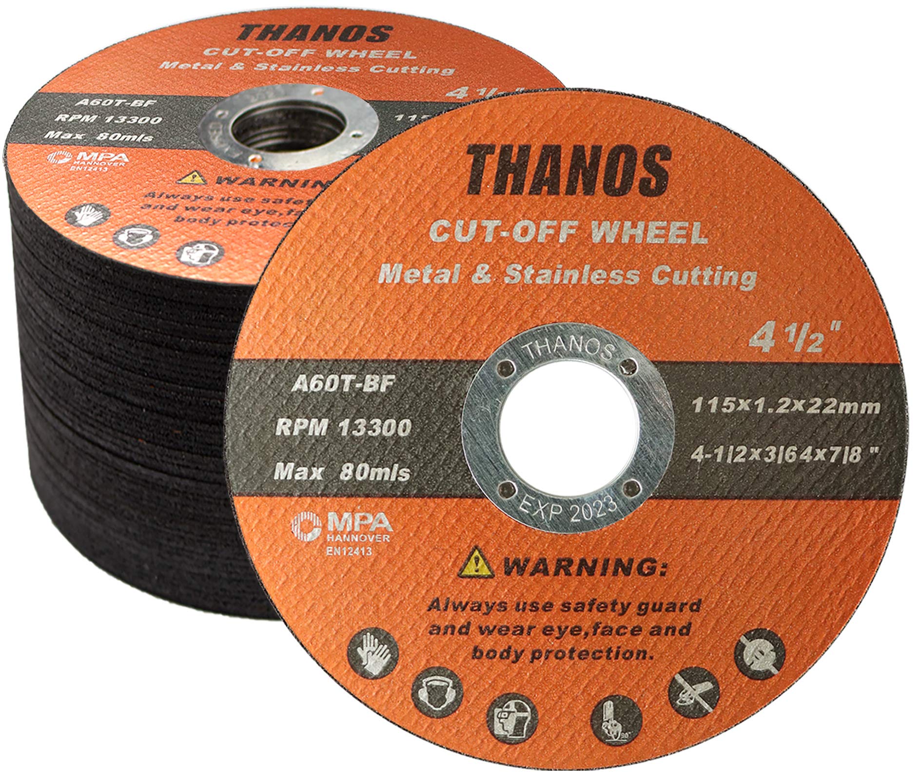 Buy THANOS Cut Off Wheel,50 Pack 41/2"x 3/64 x 7/8" Metal and