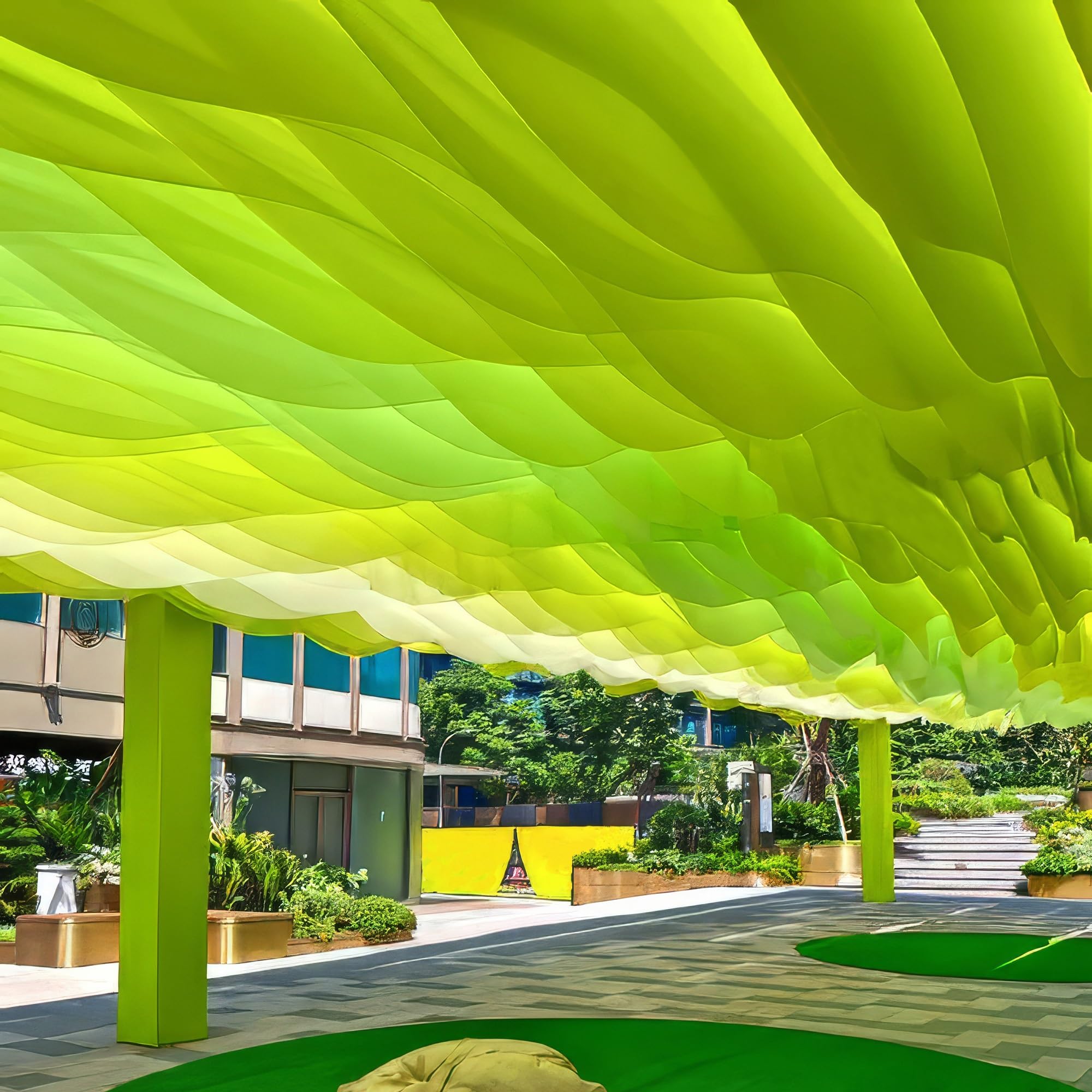 Outdoor Curtains for Gazebo, Lightweight Semi-Sheer Ceiling Decor Drapes