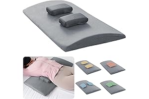 HOMBYS Adjustable Lumbar Support Pillow with 2 Adjustable Support Sliders